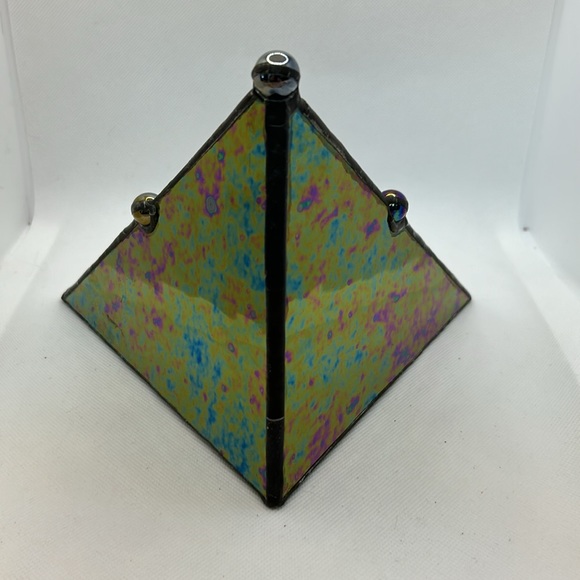 Stained Glass Desk Clock - Picture 3 of 7